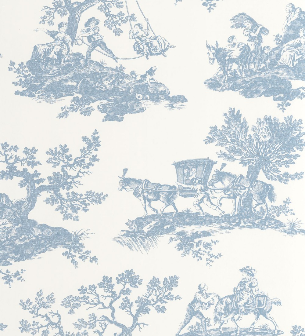 Papel pintado Casadeco Les Belles Toiles De Jouy 2  201696202  