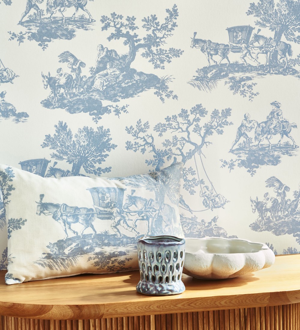 Papel pintado Casadeco Les Belles Toiles De Jouy 2  201696202  