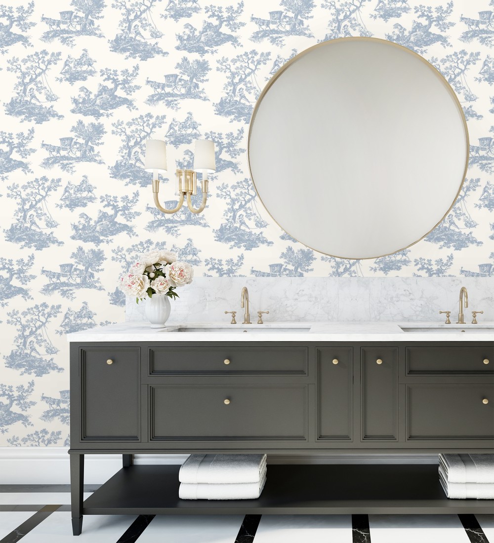 Papel pintado Casadeco Les Belles Toiles De Jouy 2  201696202  