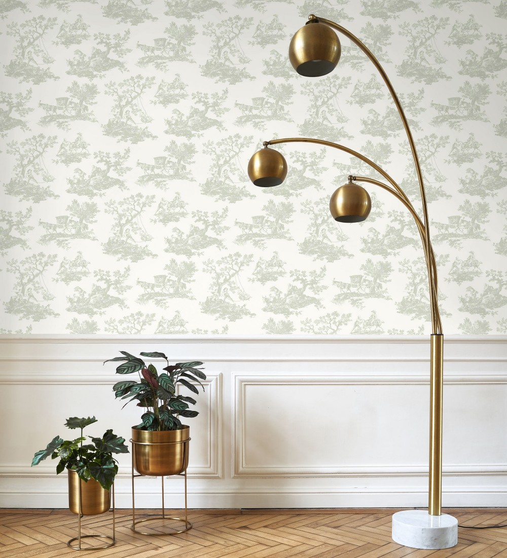 Papel pintado Casadeco Les Belles Toiles De Jouy 2  201697117  