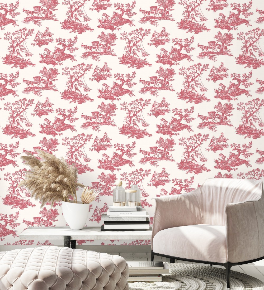 Papel pintado Casadeco Les Belles Toiles De Jouy 2  201698585  