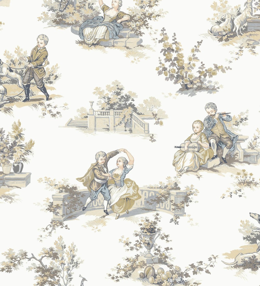 Papel pintado Casadeco Les Belles Toiles De Jouy 2  201731919  