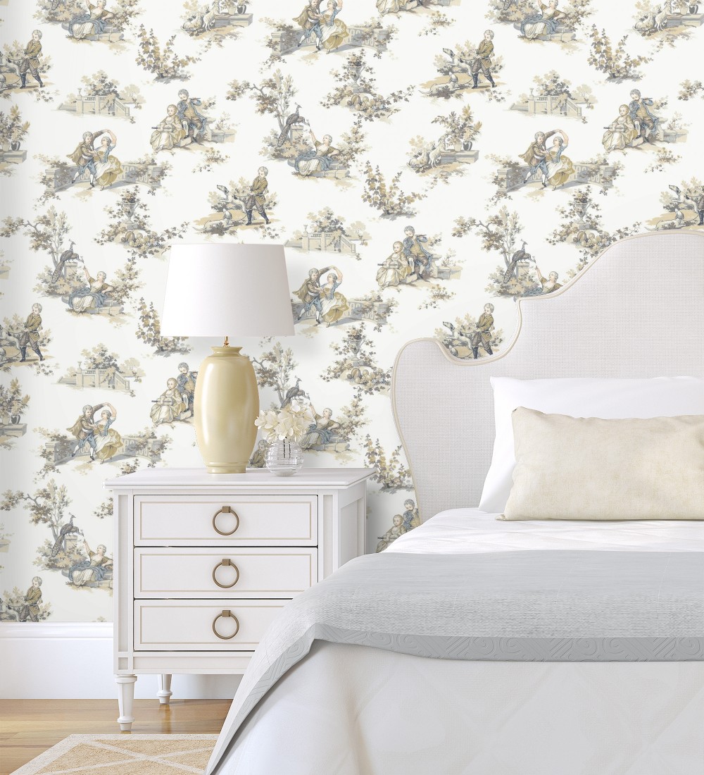 Papel pintado Casadeco Les Belles Toiles De Jouy 2  201731919  