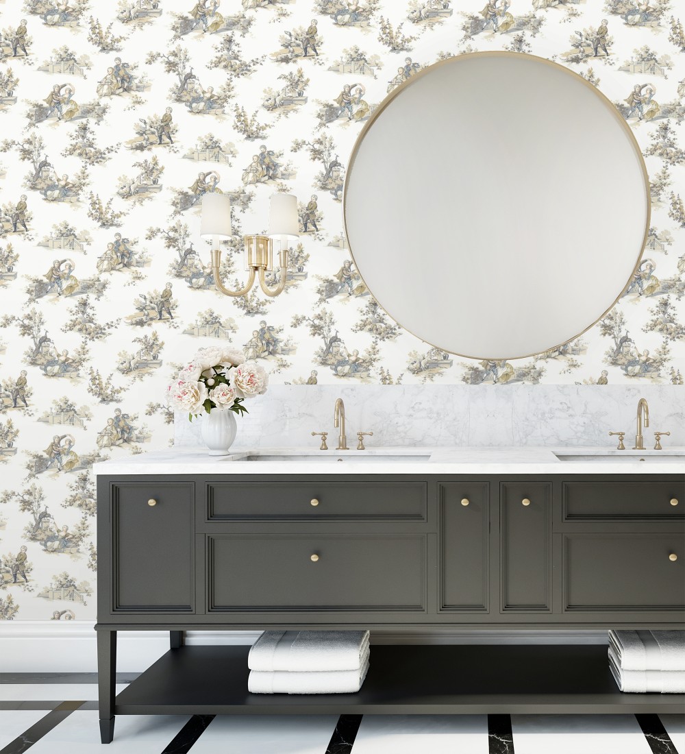 Papel pintado Casadeco Les Belles Toiles De Jouy 2  201731919  