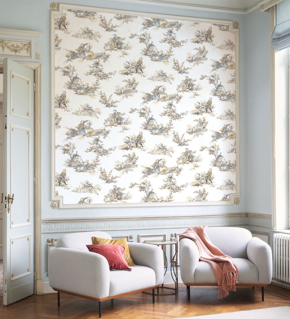 Papel pintado Casadeco Les Belles Toiles De Jouy 2  201731919  