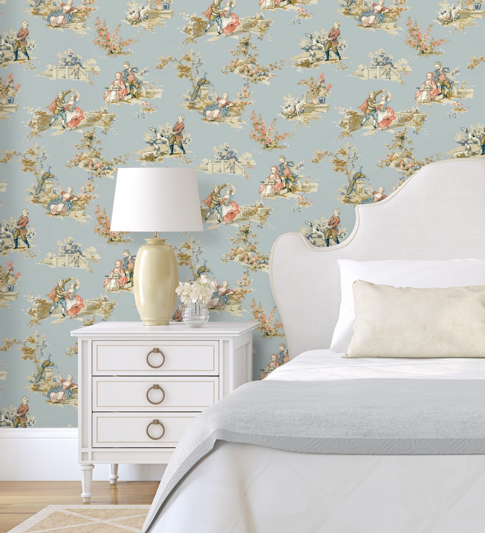 Papel pintado Casadeco Les Belles Toiles De Jouy 2  201736515  