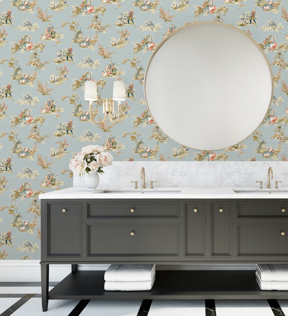 Papel pintado Casadeco Les Belles Toiles De Jouy 2  201736515  