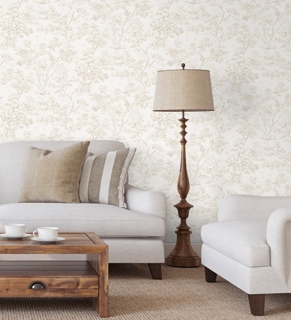 Papel pintado Casadeco Les Belles Toiles De Jouy 2  81521101  