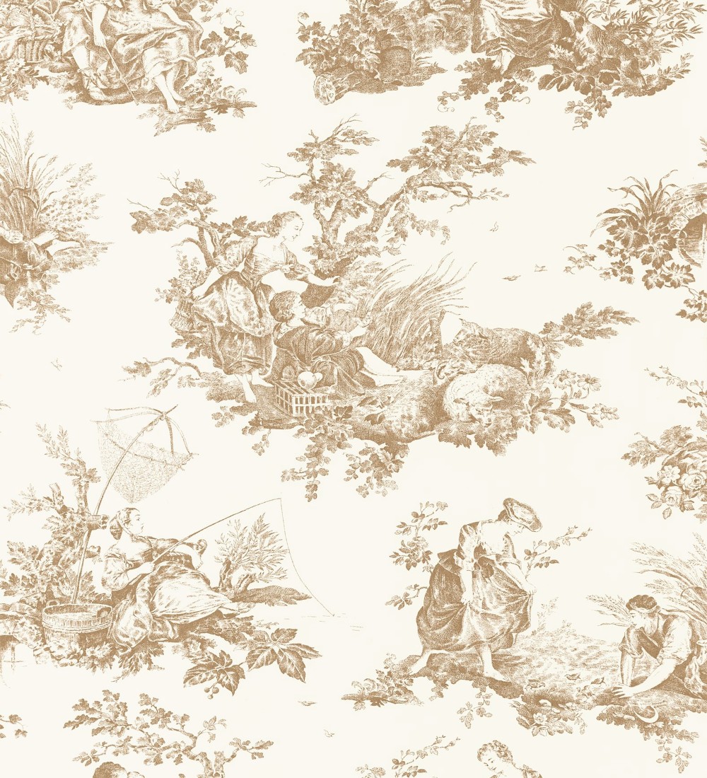 Papel pintado Casadeco Les Belles Toiles De Jouy 2  87911318  