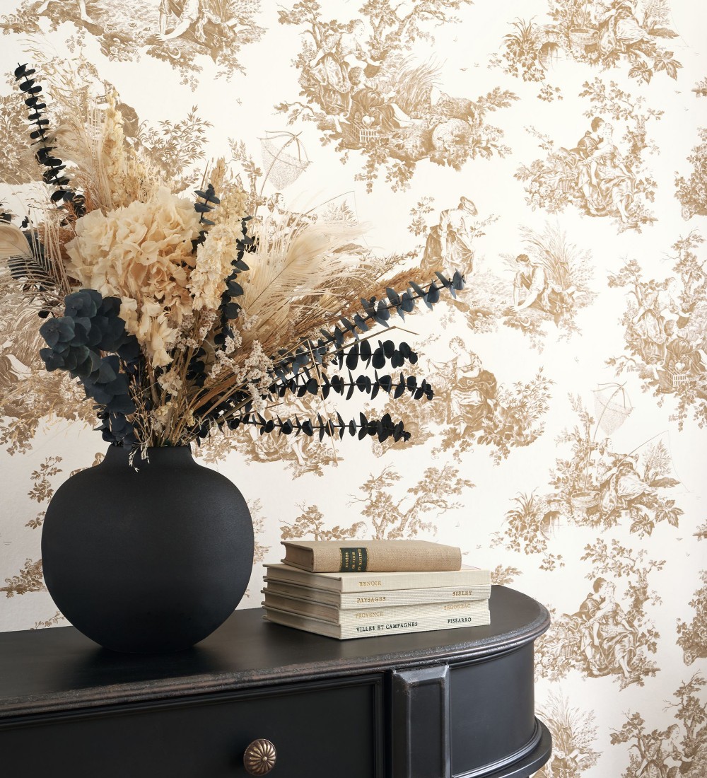 Papel pintado Casadeco Les Belles Toiles De Jouy 2  87911318  