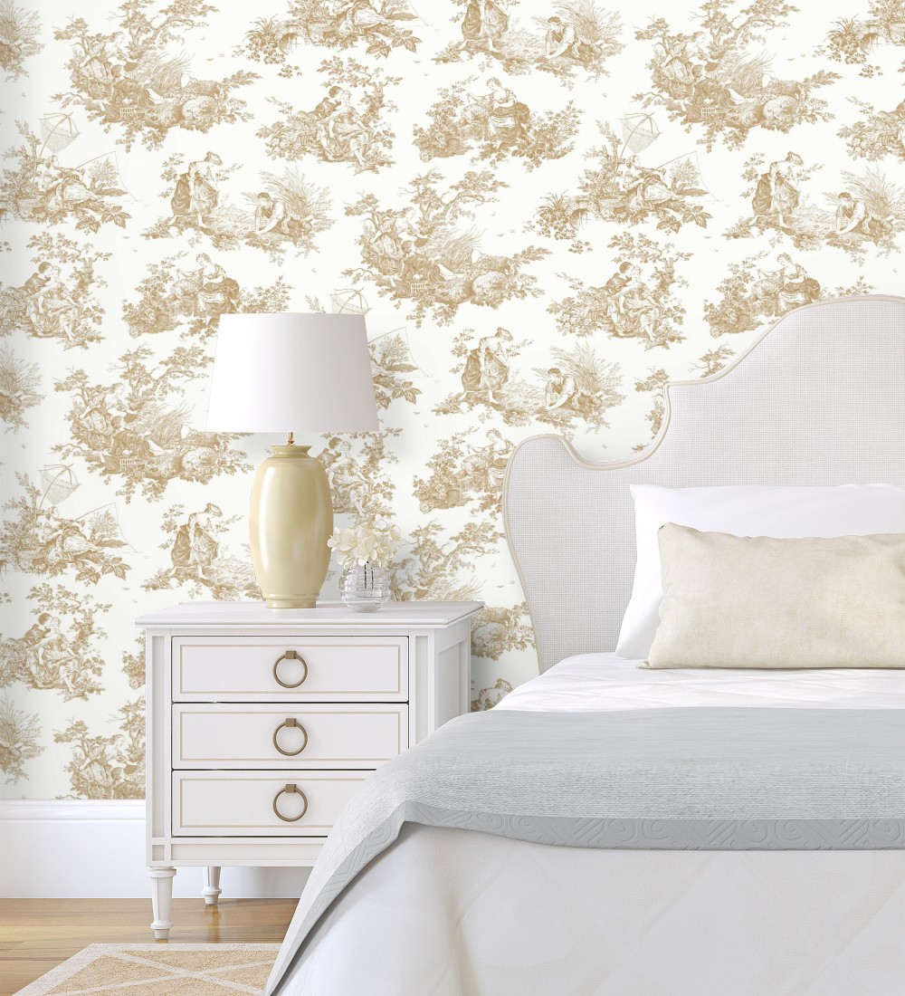 Papel pintado Casadeco Les Belles Toiles De Jouy 2  87911318  