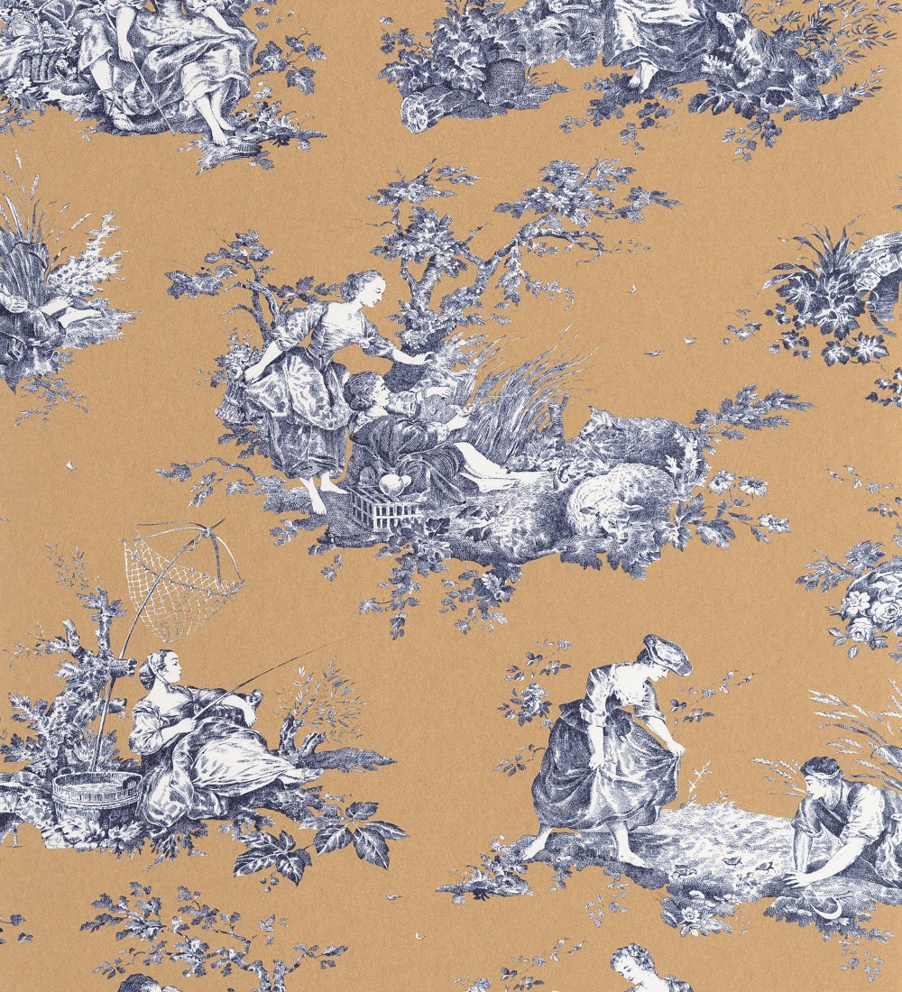 Papel pintado Casadeco Les Belles Toiles De Jouy 2  87912606  