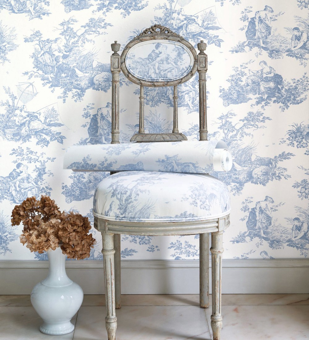 Papel pintado Casadeco Les Belles Toiles De Jouy 2  87916217  