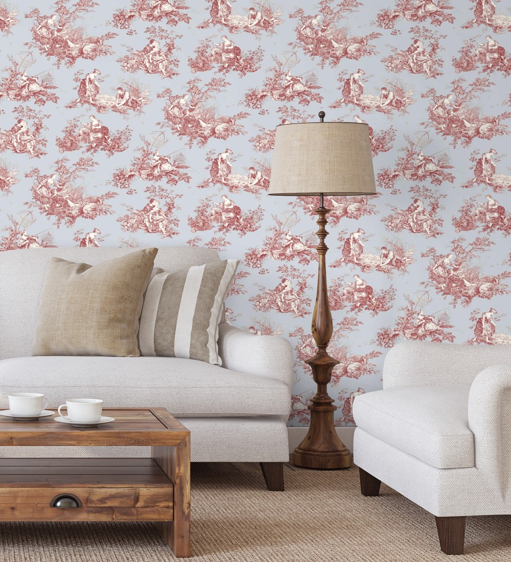 Papel pintado Casadeco Les Belles Toiles De Jouy 2  87916808  