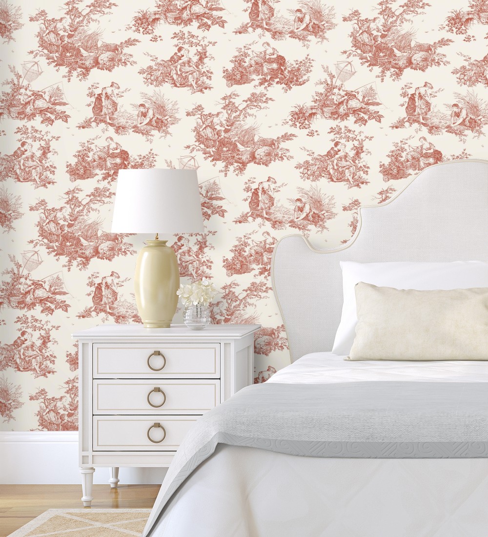 Papel pintado Casadeco Les Belles Toiles De Jouy 2  87918201  