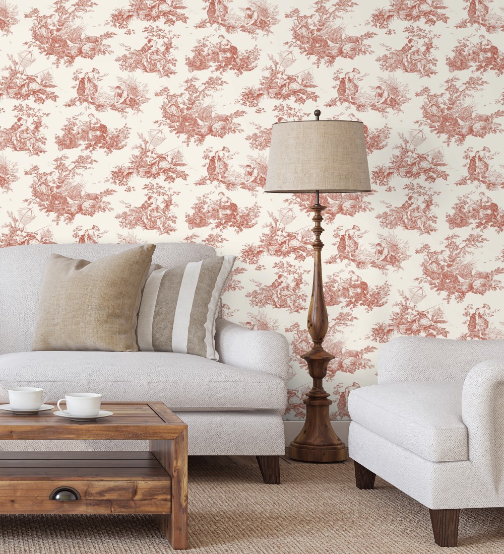 Papel pintado Casadeco Les Belles Toiles De Jouy 2  87918201  