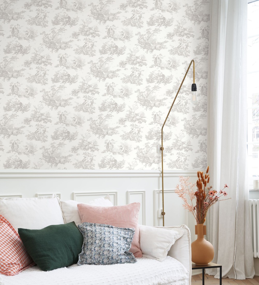 Papel pintado Casadeco Les Belles Toiles De Jouy 2  87919103  