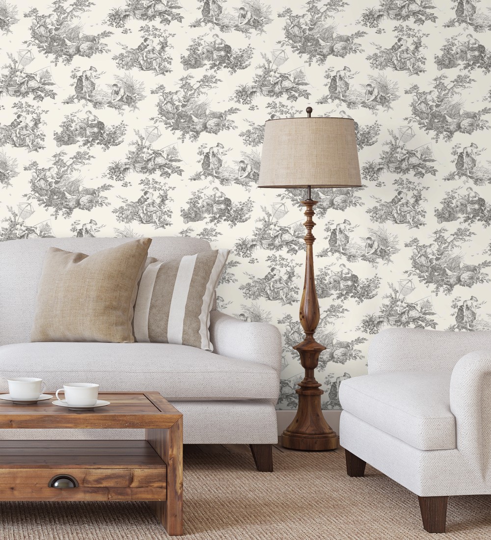 Papel pintado Casadeco Les Belles Toiles De Jouy 2  87919612  