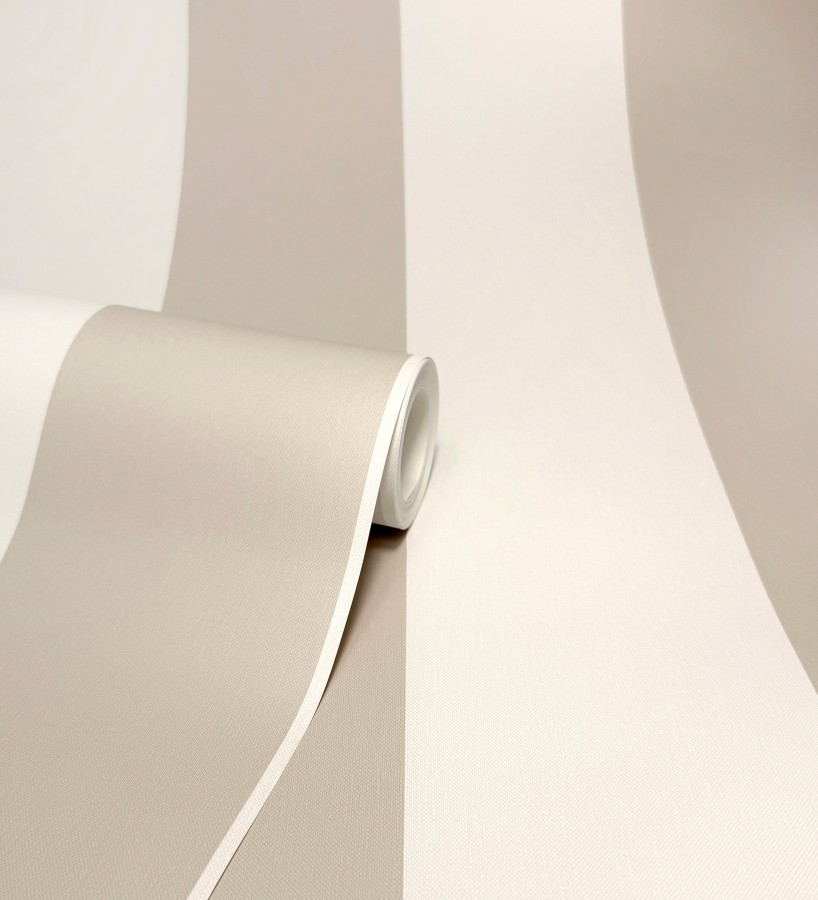 Papel pintado rayas beige y crema  Avalon Stripe 683621