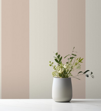 Papel pintado rayas rosa y blanco Avalon Stripe 683624