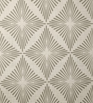 Papel pintado de rombos marrones estilo Art Déco Polaris Diamond 683627