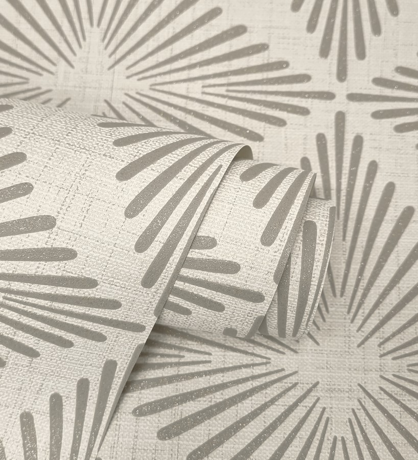 Papel pintado de rombos marrones estilo Art Déco  Polaris Diamond 683627