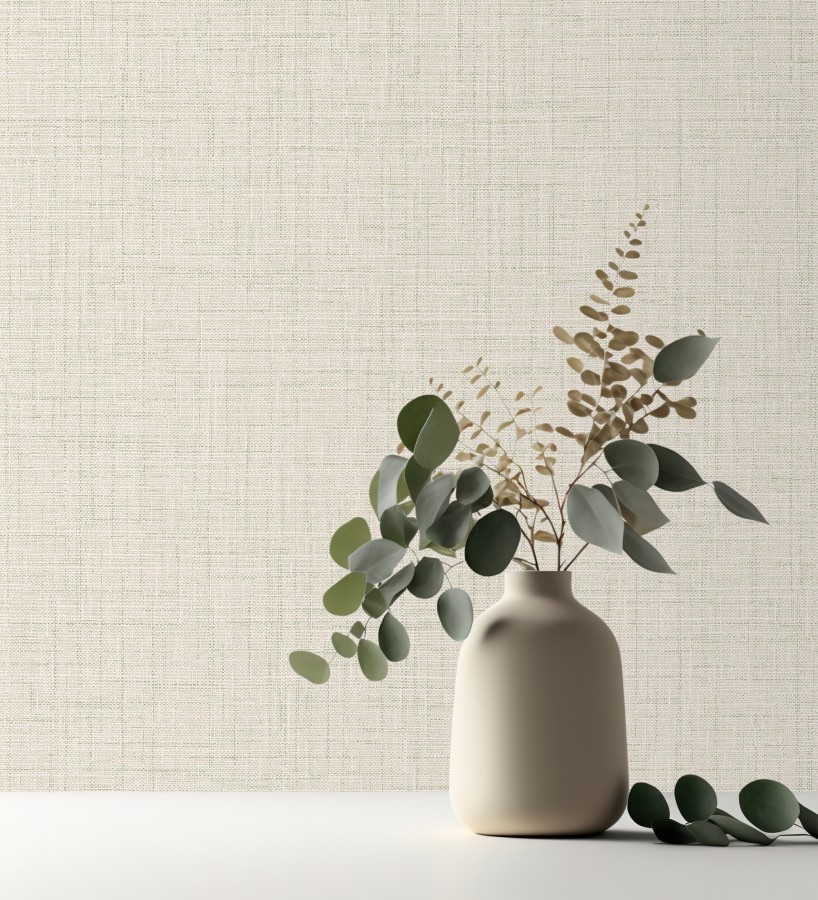 Papel pintado efecto lino fondo color natural textura en relieve blando  Neville Texture 683628