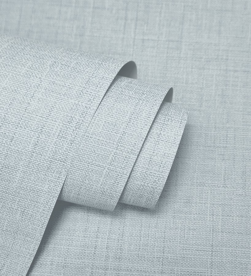 Papel pintado efecto lino fondo azul claro textura en relieve blando  Neville Texture 683633