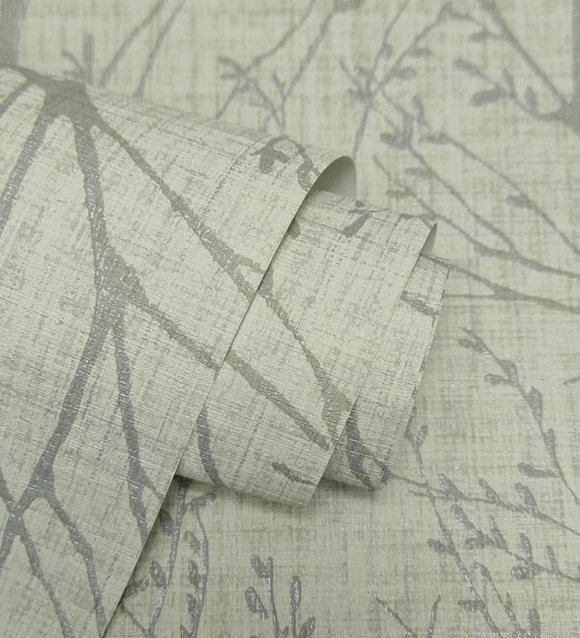 Papel pintado de ramas estilo nórdico tonos verdes  Oregon Arboreal 683639