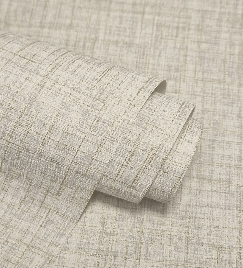 Papel pintado liso imitación tela tonos beige  Oregon Plain 683642