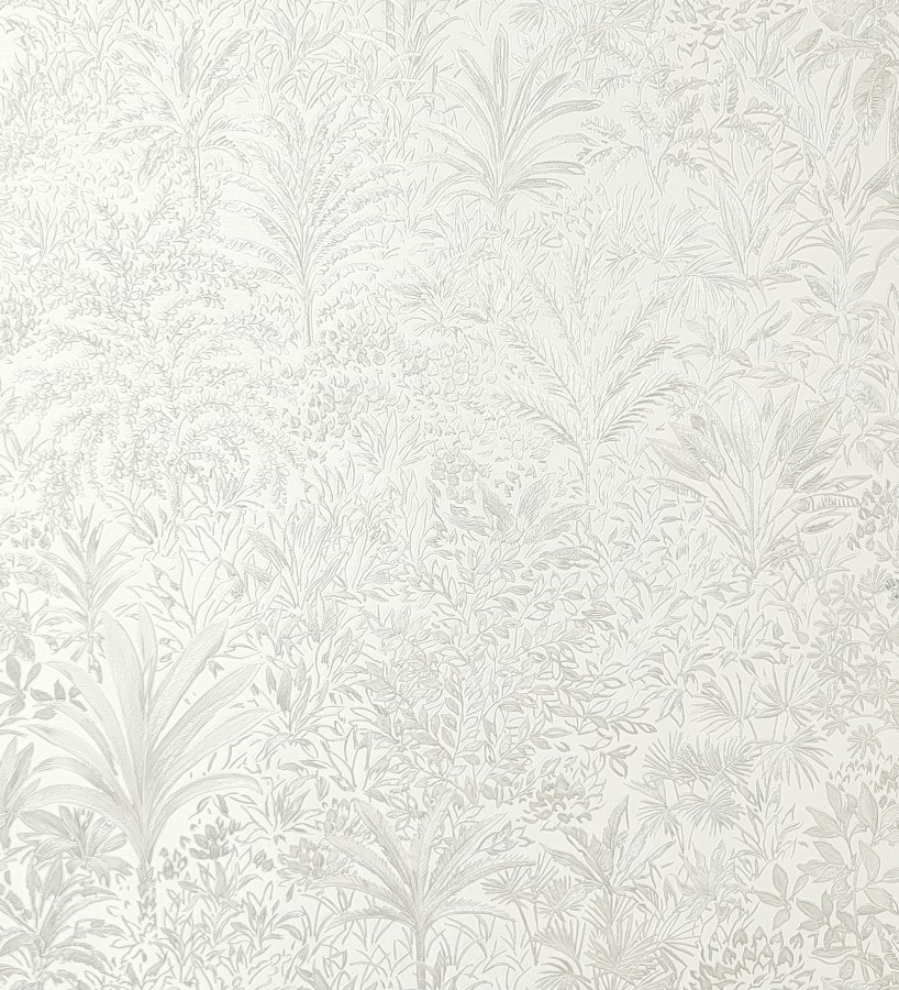 Papel pintado de selva tropical con hojas bordadas en relieve  Bali Paradise 683646