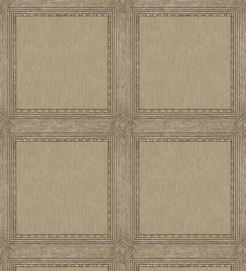 Papel pintado de cuadros de madera con textura tallada estilo inglés  Kensington Panelled 683696