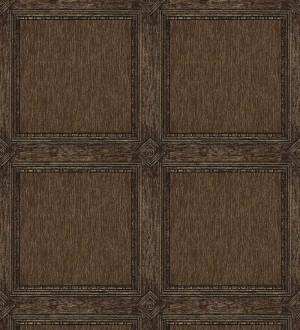 Papel pintado de cuadros de madera con textura tallada estilo inglés Kensington Panelled 683698