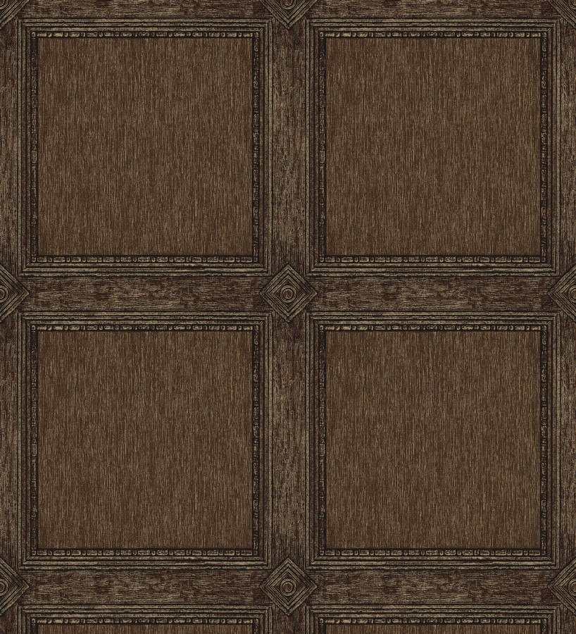 Papel pintado de cuadros de madera con textura tallada estilo inglés  Kensington Panelled 683698