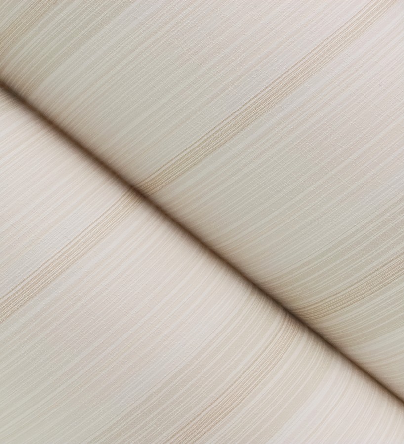 Papel pintado de rayas efecto lino natural texturado en color beige  Clarendon Lined 683701