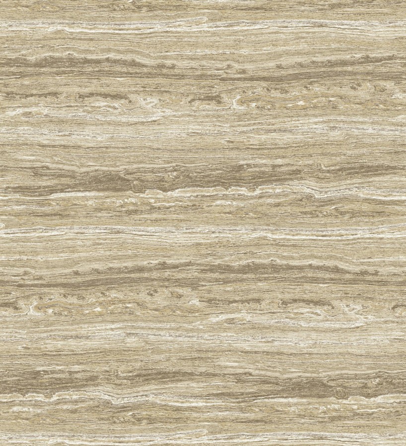 Papel pintado mármol travertino con vetas tonos ocre  Carrara Travertine 683704