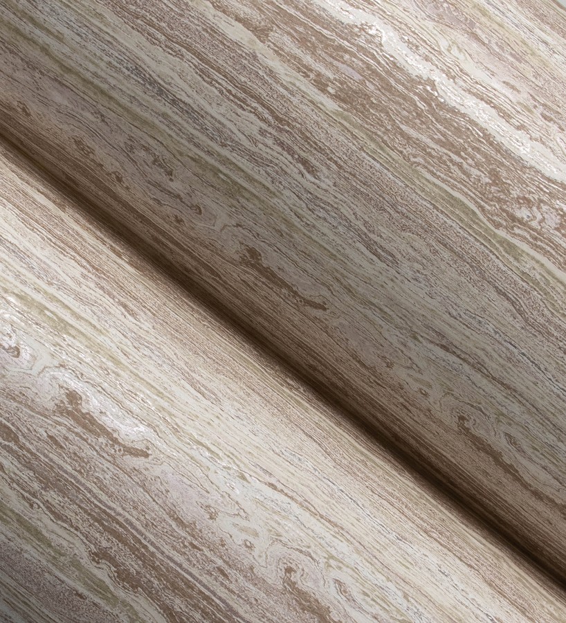 Papel pintado mármol travertino con vetas tonos beige cálido  Carrara Travertine 683707