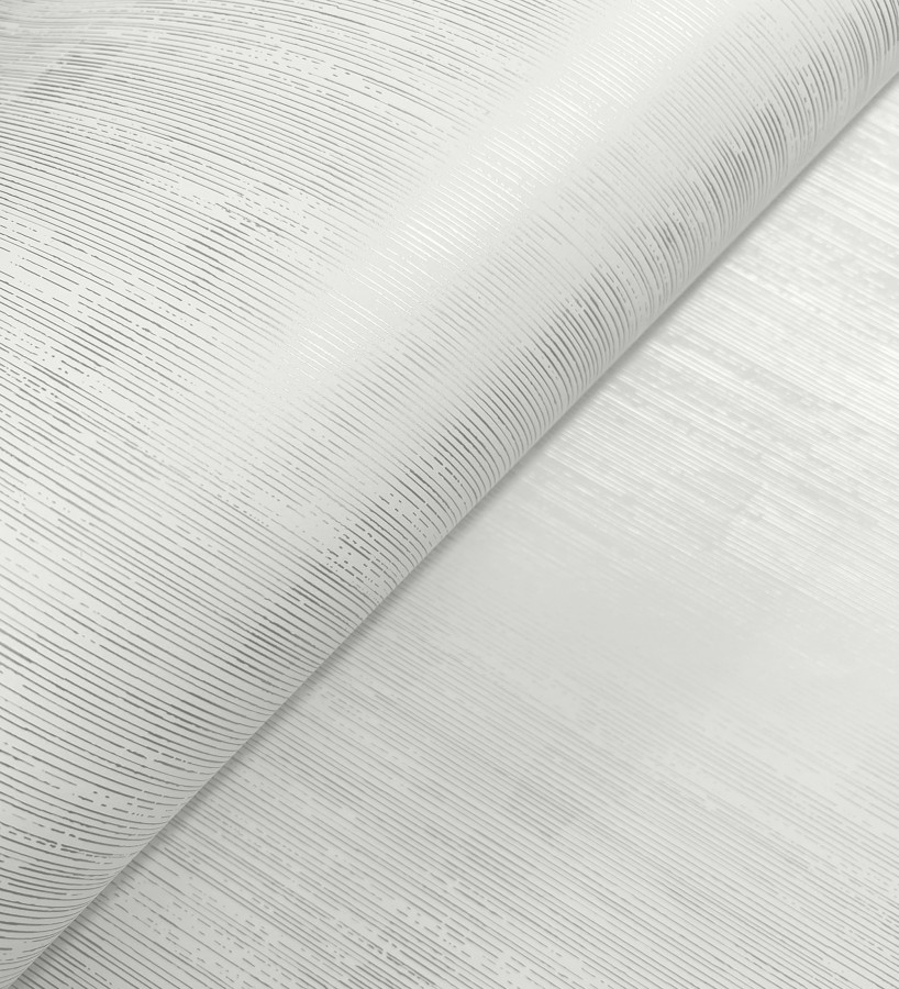 Papel pintado de seda vertical textura lisa color blanco  Bath Subtle 683725