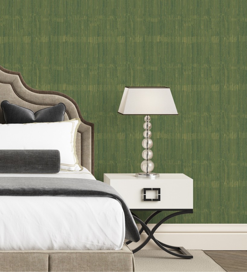 Papel pintado de seda vertical textura lisa color verde  Bath Subtle 683726