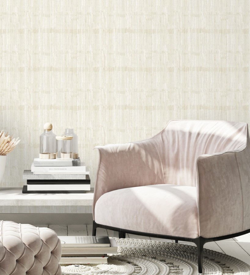 Papel pintado de seda vertical textura lisa tonos dorados  Bath Subtle 683727