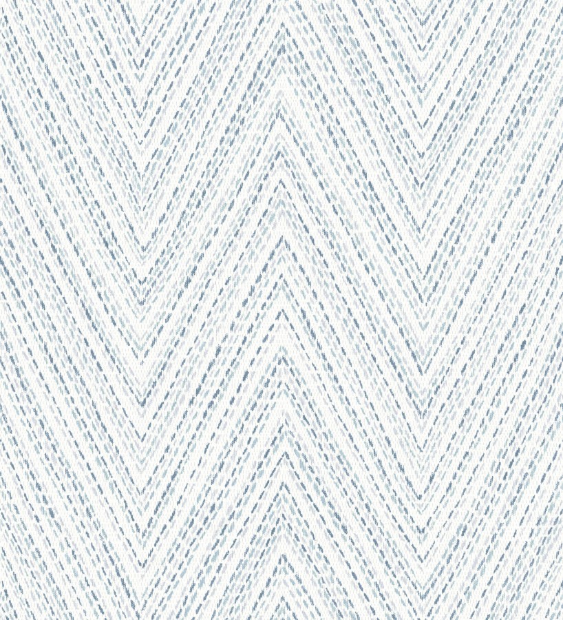 Papel pintado de espigas azul mediterráneo efecto textil bordado  Pembroke Woven 683728