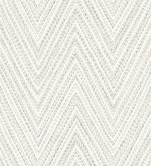 Papel pintado de espigas color arena y gris efecto textil bordado Pembroke Woven 683729