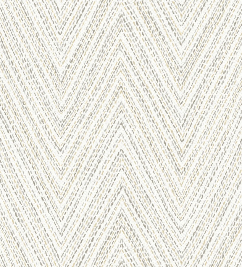 Papel pintado de espigas color arena y gris efecto textil bordado  Pembroke Woven 683729