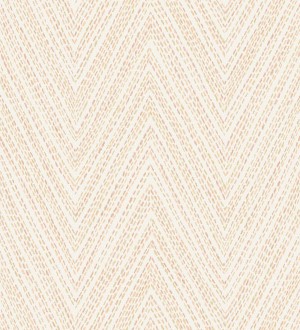 Papel pintado de espigas naranjas y verde efecto textil bordado Pembroke Woven 683731