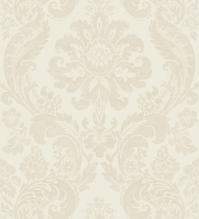 Papel pintado damasco en relieve con terciopelo color beige  Adagio 683773