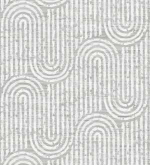 Papel pintado arcos geométricos grises Juma Arch 683799