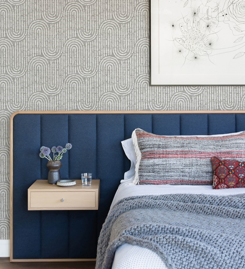 Papel pintado arcos geométricos grises  Juma Arch 683799