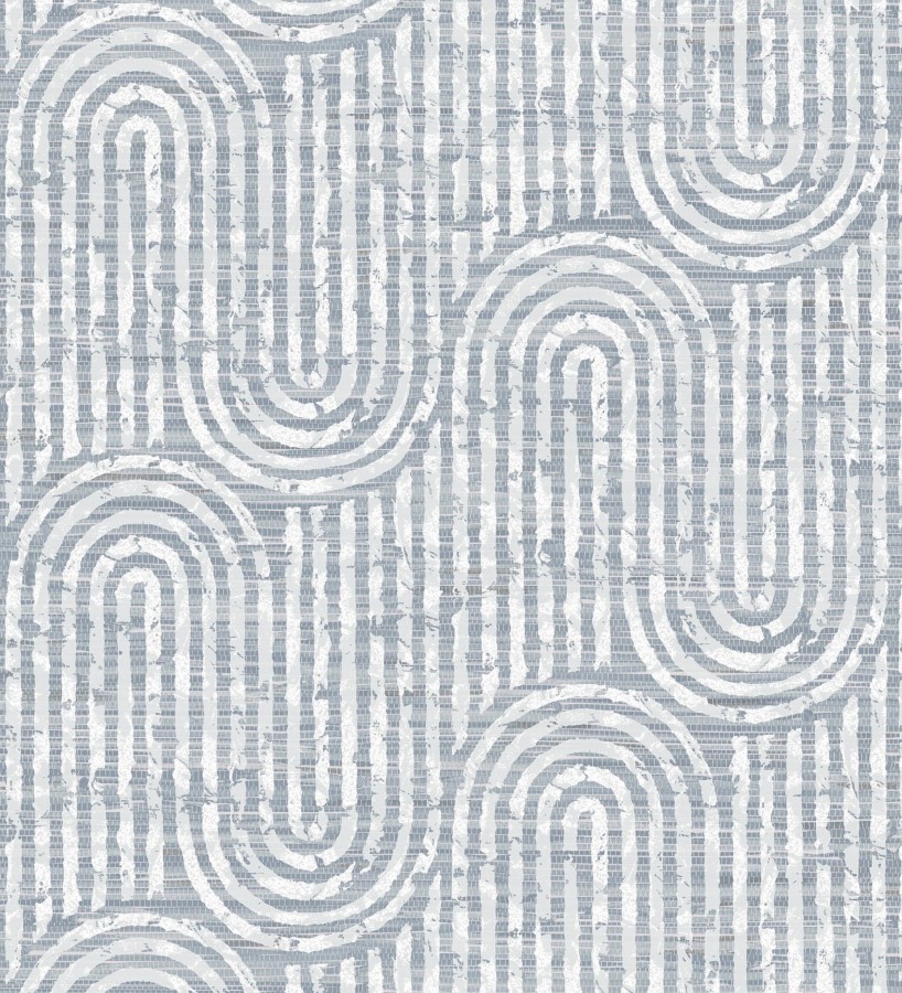 Papel pintado arcos geométricos azul  Juma Arch 683802