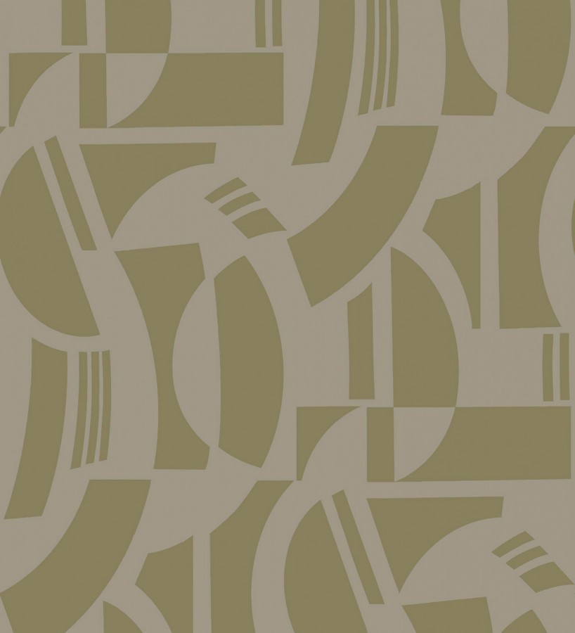 Papel pintado de figuras abstratas en terciopelo beige tostado con relieve  Velvet Strata 683812