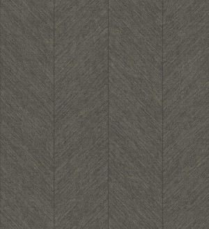 Papel pintado de espigas tejido en hilo noble tonos marrón chocolate York Spike 683850